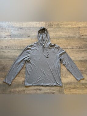 Highland Original men’s size XL gray long sleeve waffle knit pullover hoodie